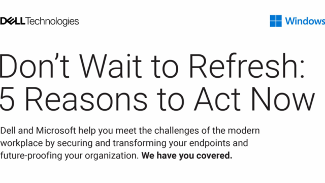 5 Reasons to Act Now on Your Technology Investments