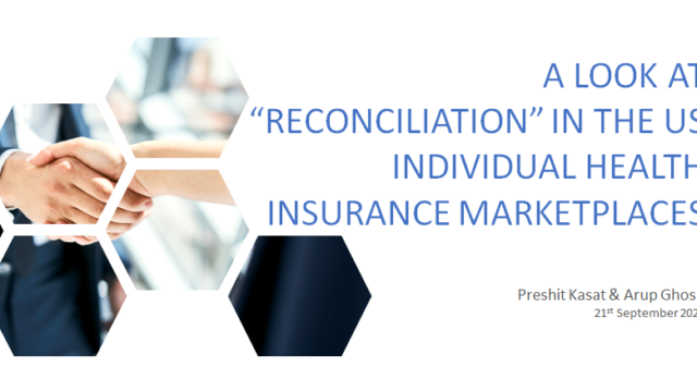 A look at “Reconciliation” in the US individual health insurance marketplaces