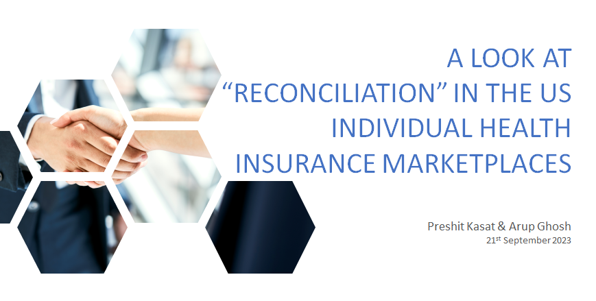 A look at “Reconciliation” in the US individual health insurance marketplaces