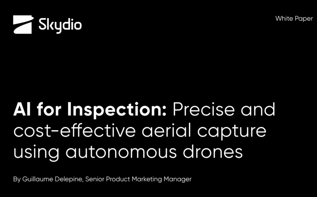 AI for Inspection: Precise and cost-effective aerial capture using autonomous drones