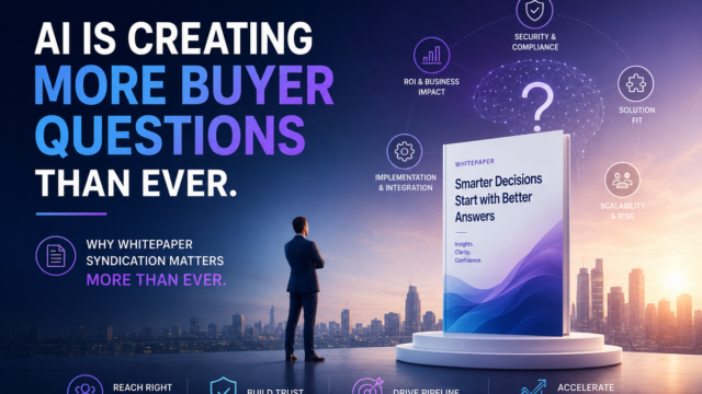 AI Is Creating More Buyer Questions Than Ever. Why Whitepaper Syndication Matters More Than Ever