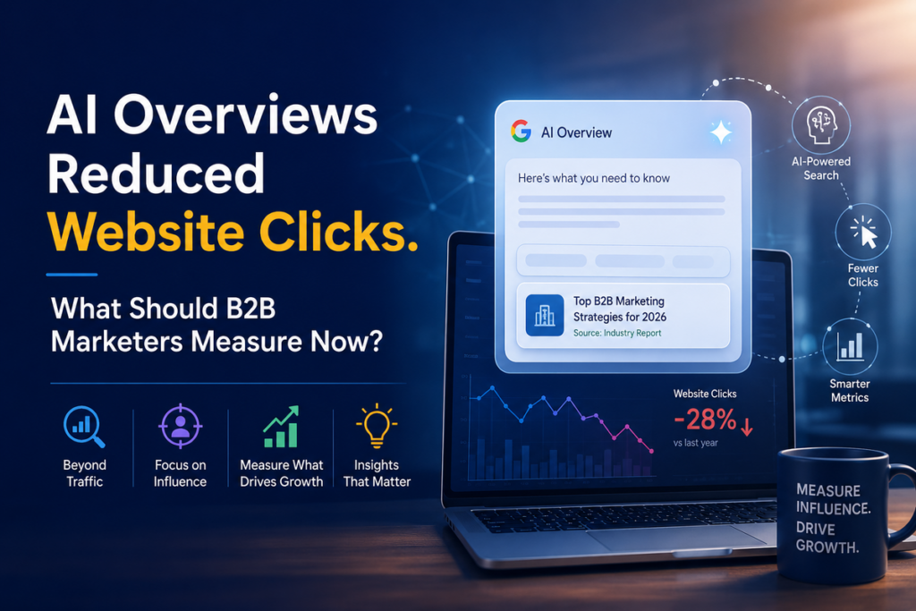 AI Overviews Reduced Website Clicks. What Should B2B Marketers Measure Now?