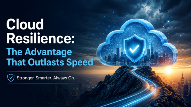 Cloud Resilience: The Advantage That Outlasts Speed