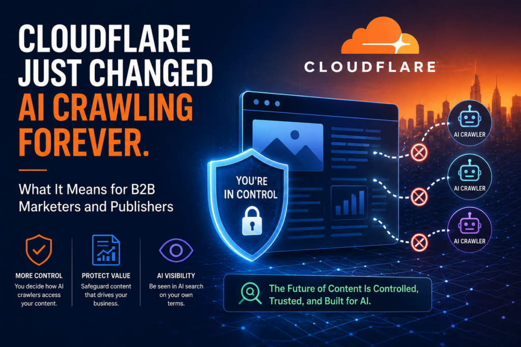 Cloudflare Just Changed AI Crawling Forever: What It Means for B2B Marketers and Publishers