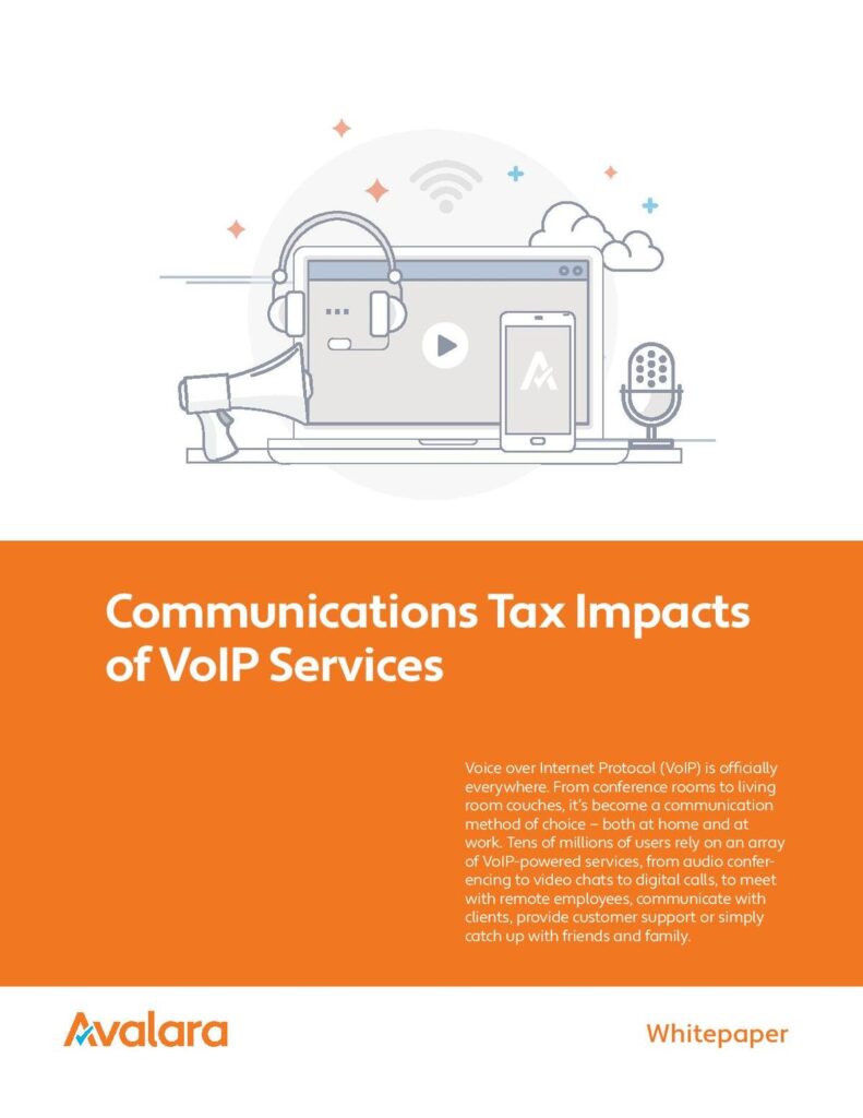 Communications Tax Impacts of VoIP Services