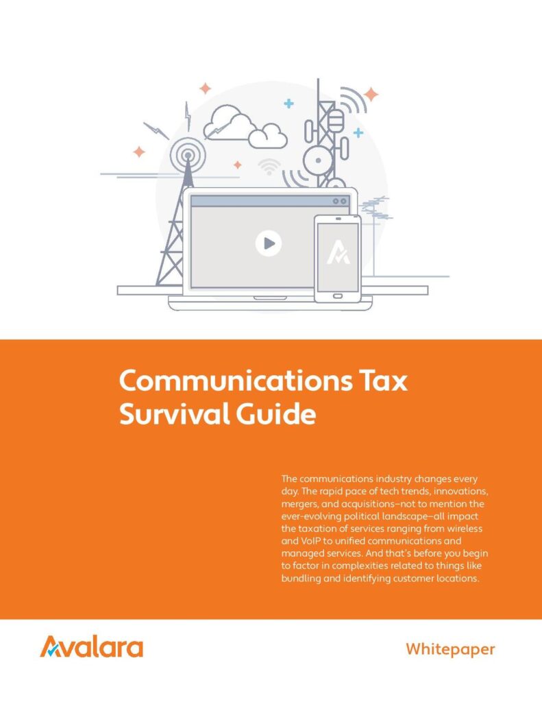 Communications Tax Survival Guide | Avalara