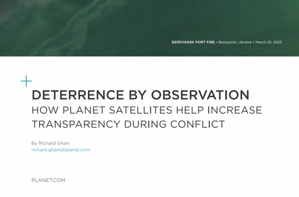 Deterrence by Observation: Satellites In Orbit