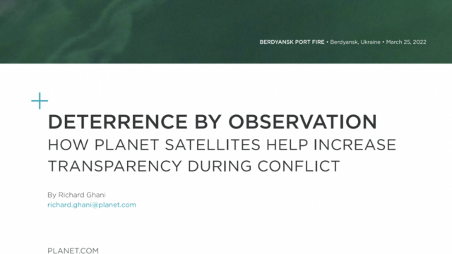 Deterrence by Observation: Satellites In Orbit