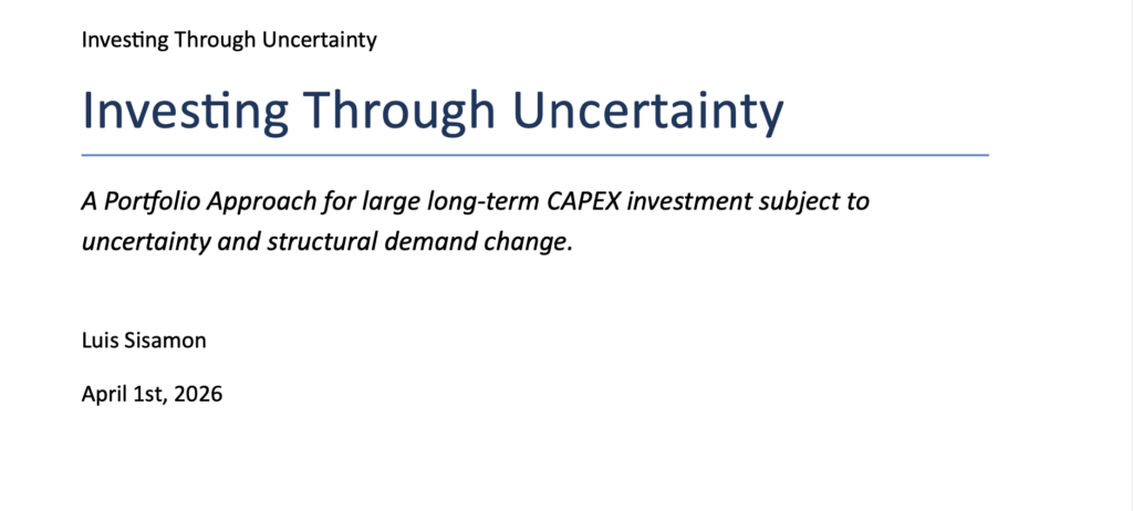 From Network Planning to Capital Allocation: Investing Through Uncertainty