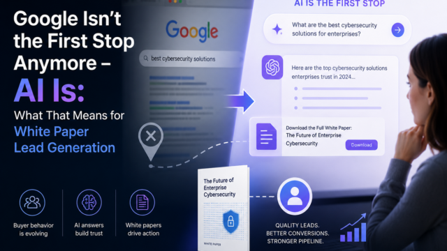 Google Isn't the First Stop Anymore - AI Is: What That Means for White Paper Lead Generation