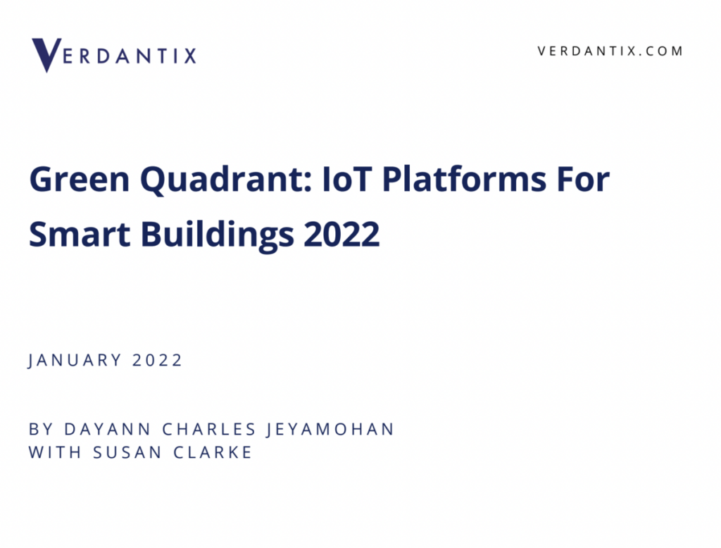 Green Quadrant: IoT Platforms For Smart Buildings 2022