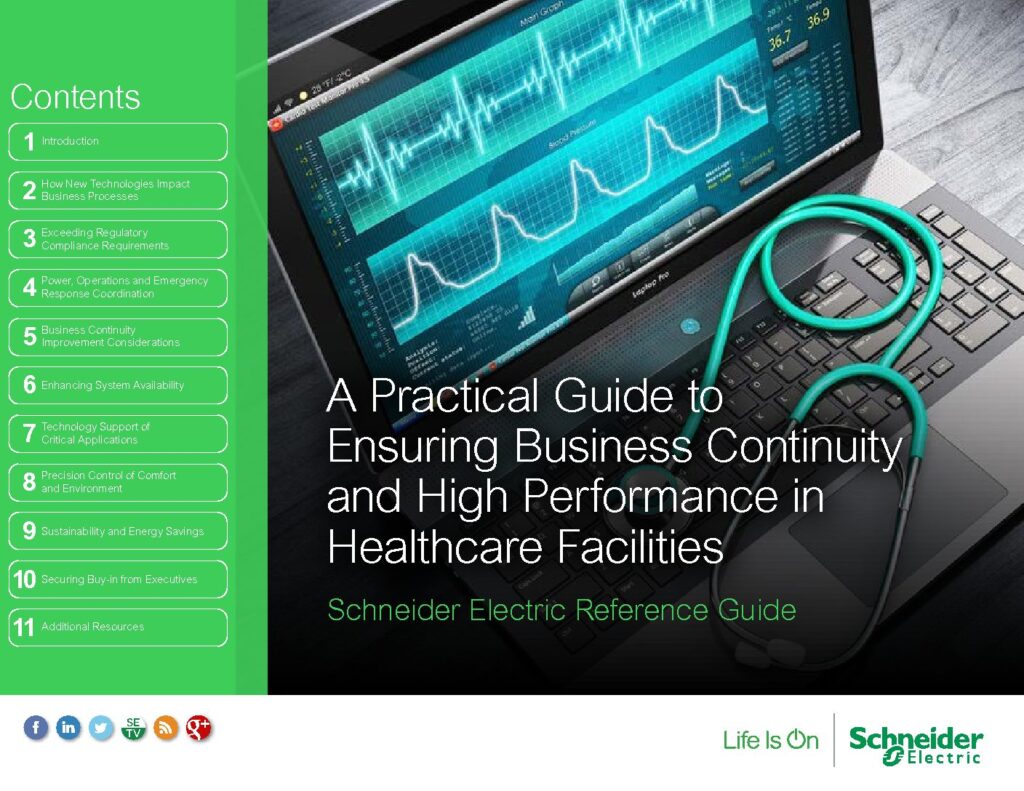 Guide to business continuity and performance in Healthcare