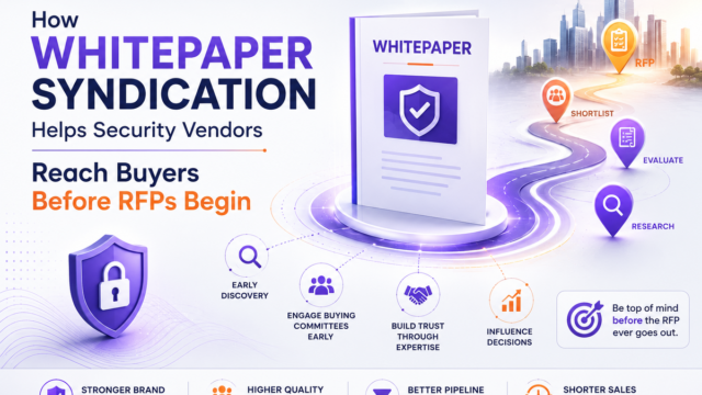 How Whitepaper Syndication Helps Security Vendors Reach Buyers Before RFPs Begin