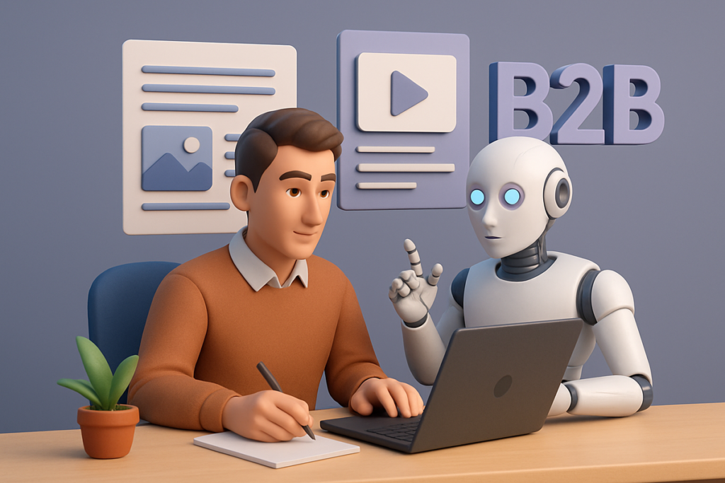 Human + Machine: How Generative AI Is Reshaping B2B Content Creation in 2025