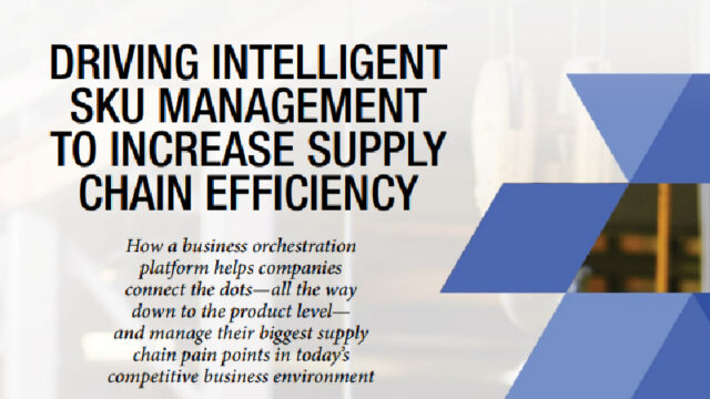 Intelligent SKU management to increase supply chain efficiency
