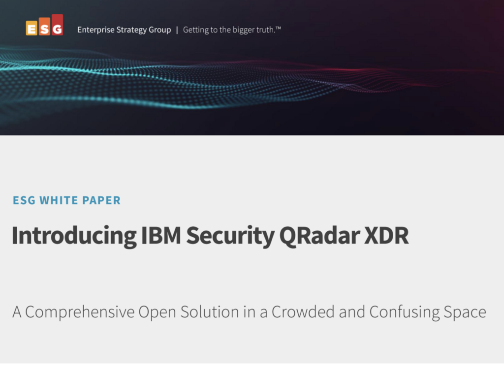 Introducing IBM Security QRadar XDR