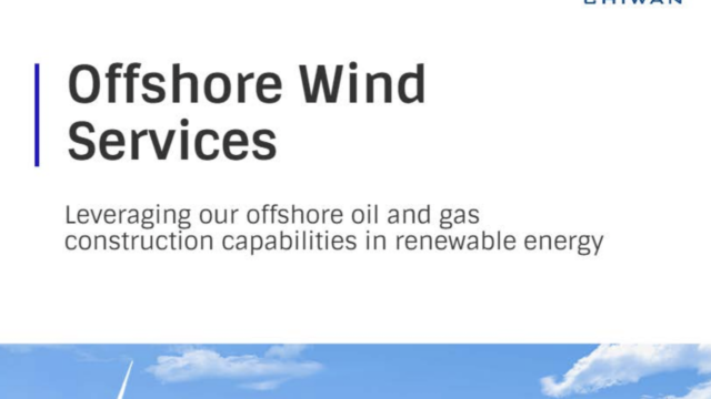 Leveraging Offshore Oil And Gas Construction Capabilities In Renewable Energy