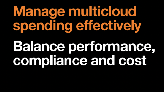 Manage multi-cloud spending effectively