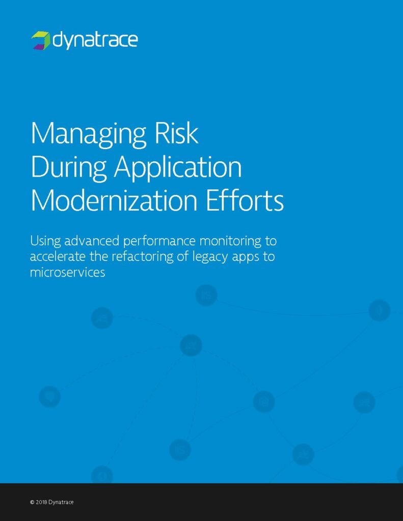 Managing risk during application modernization