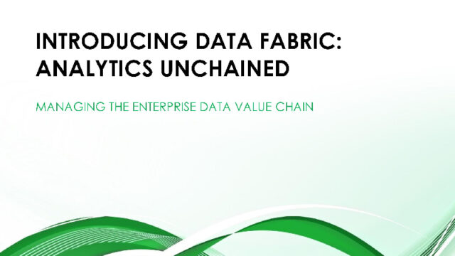 Managing the Enterprise Data Value Chain