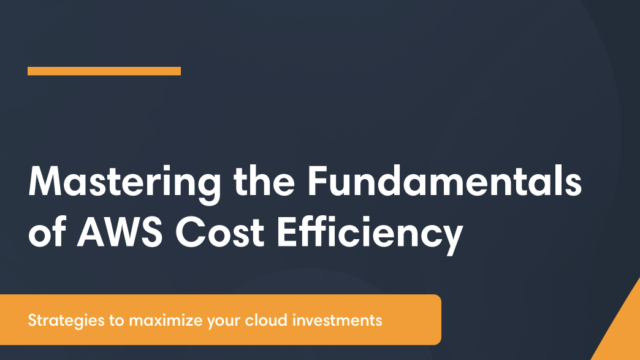 Mastering the Fundamentals of AWS Cost Efficiency