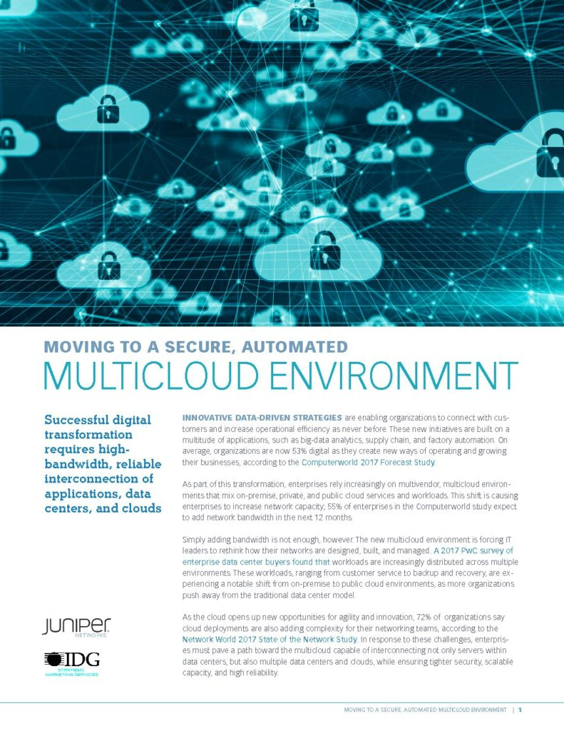 Moving to a secure multi cloud environment