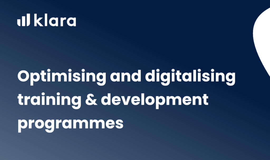 Optimising & Digitalising Training and Development Programmes