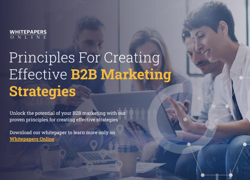 Principles For Creating Effective B2B Marketing Strategies