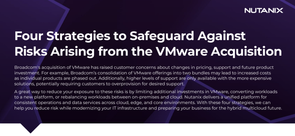 Protect Your IT Investments Amid VMware's Acquisition by Broadcom