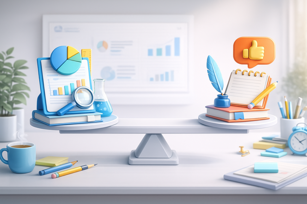 Research-Backed Content vs Opinion Pieces: What Buyers Trust More