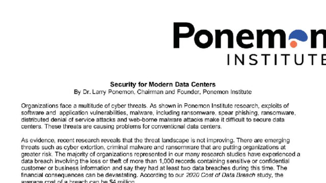 Security for Modern Data Centers