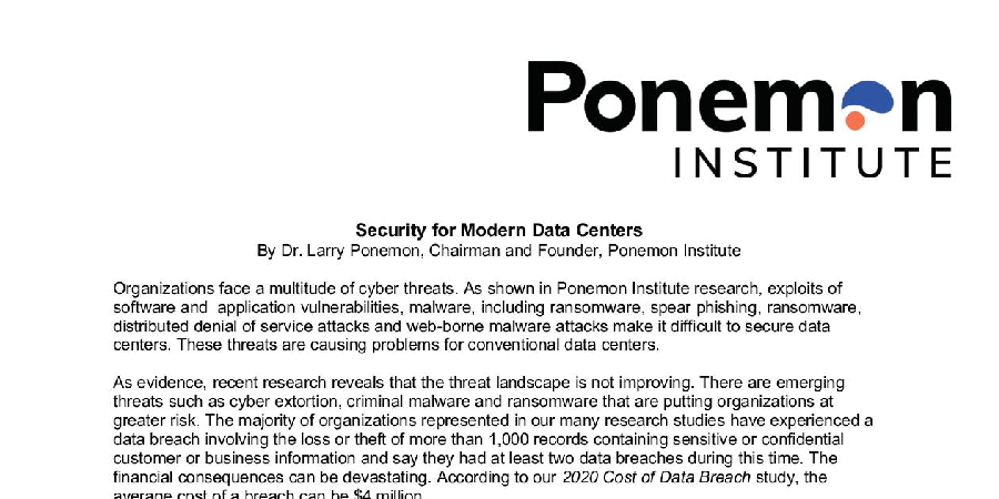 Security for Modern Data Centers