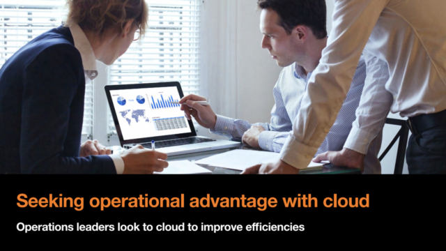 Seeking operational advantage with cloud computing services