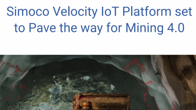 Simoco Velocity IoT Platform set to Pave the way for Mining 4.0