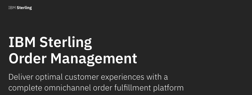 Streamline Omnichannel Fulfillment with IBM Sterling Order Management