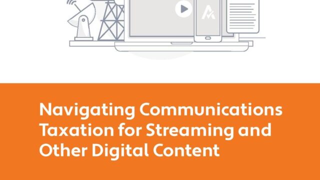 Taxation for Streaming & Digital Content