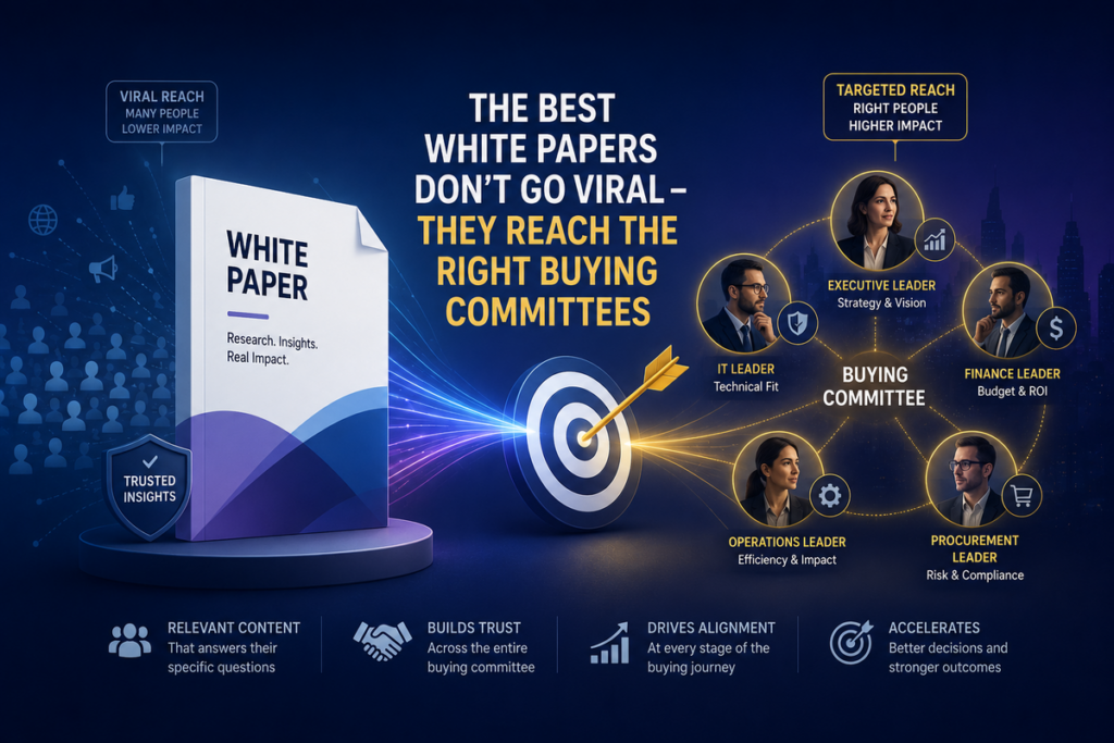 The Best White Papers Don't Go Viral - They Reach the Right Buying Committees