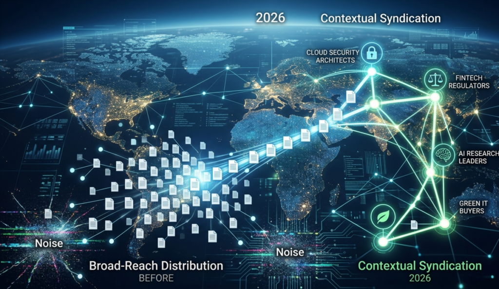 The "Contextual Blast": Why 2026 White Paper Syndication is Replacing Broad-Reach Distribution