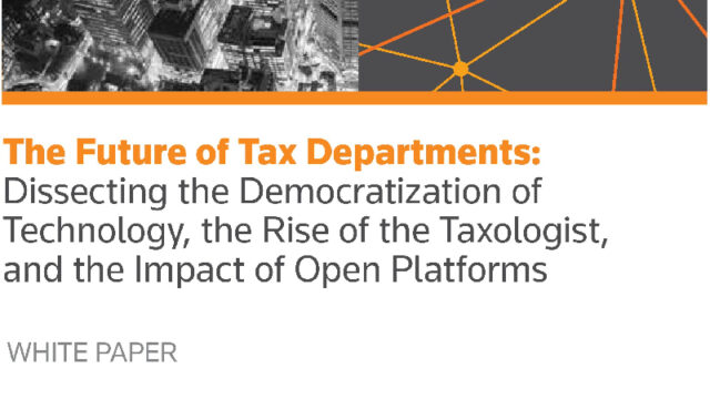 The Future of Tax Departments