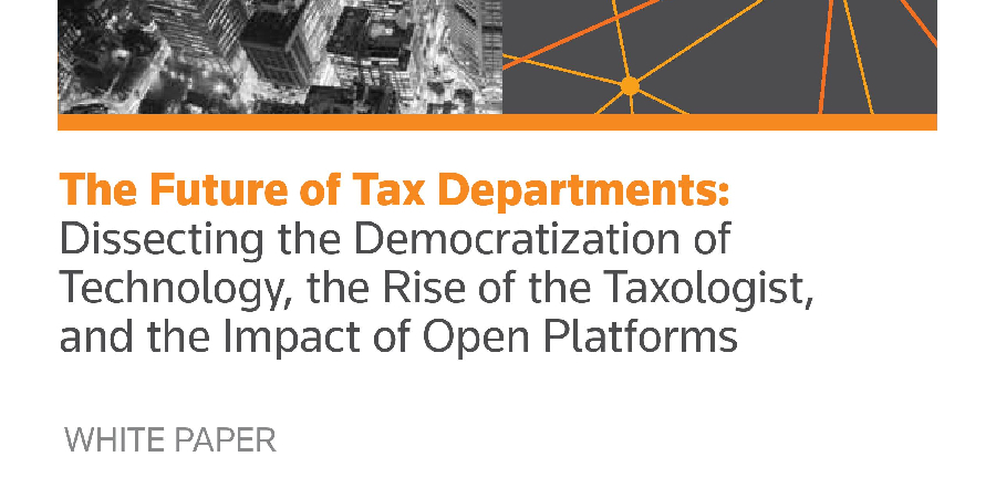 The Future of Tax Departments