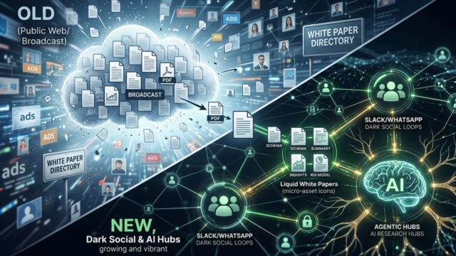 The "Ghost in the Machine": Why 2026 White Paper Syndication is Moving to Dark Social and AI-Agent Hubs