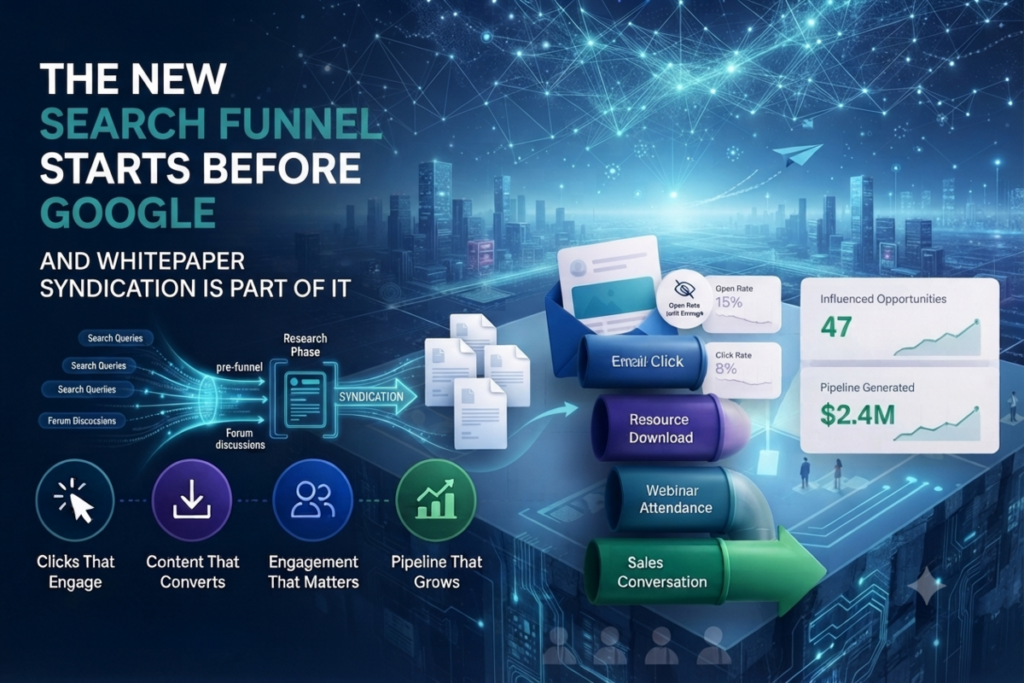 The New Search Funnel Starts Before Google and Whitepaper Syndication Is Part of It