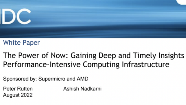 The Power of Now: Gaining Deep and Timely Insights with Performance-Intensive Computing Infrastructure