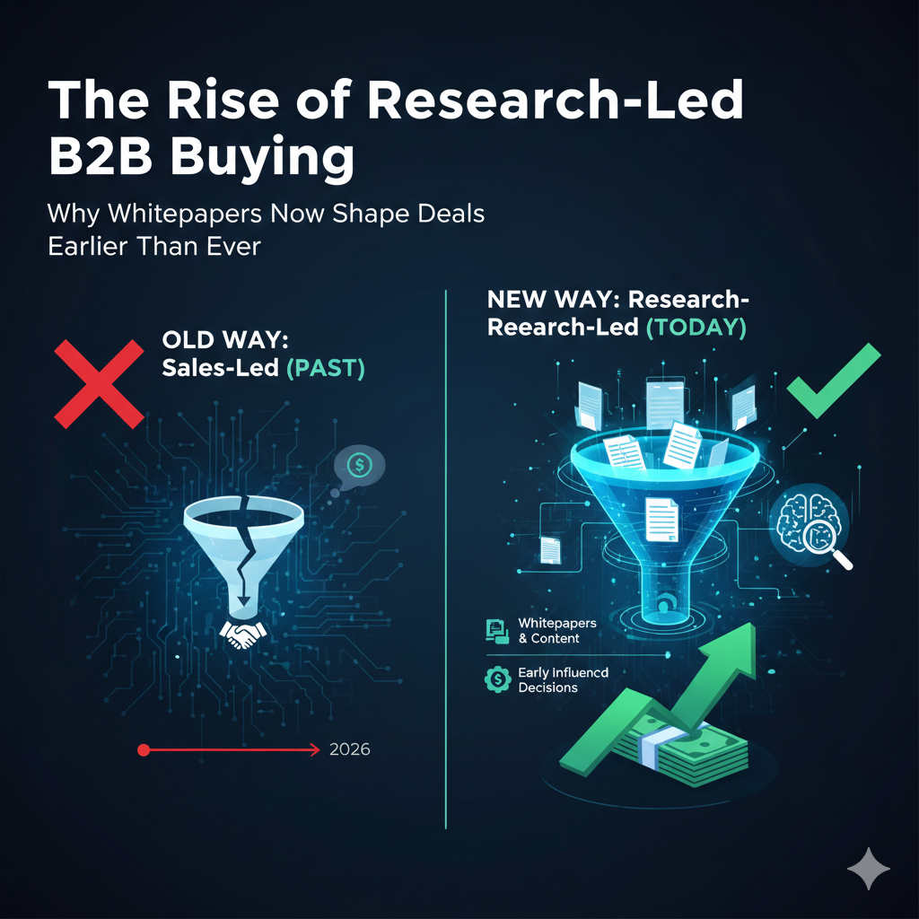The Rise of Research-Led B2B Buying: Why Whitepapers Now Shape Deals Earlier Than Ever
