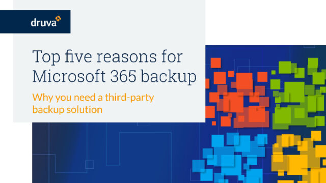 Top five reasons for Microsoft 365 backup