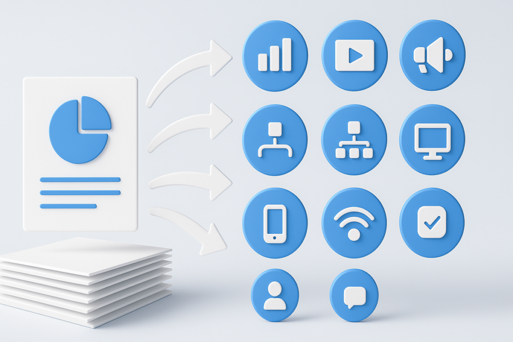 Turning One Research Report into 10 Assets: The Ultimate Whitepaper Repurposing Blueprint