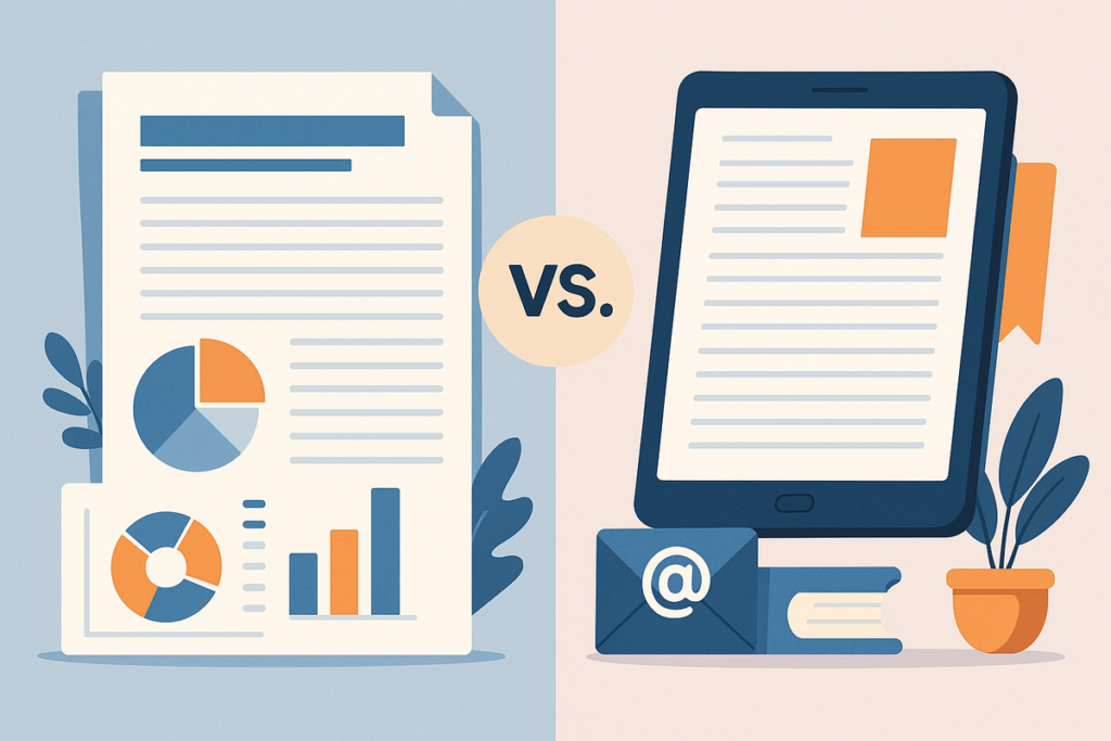 WhitePapers vs. Ebooks: Choosing the Right Format for Your Lead Gen Strategy