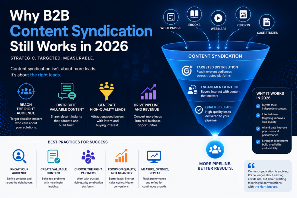 Why B2B Content Syndication Still Works in 2026 — When Done Right