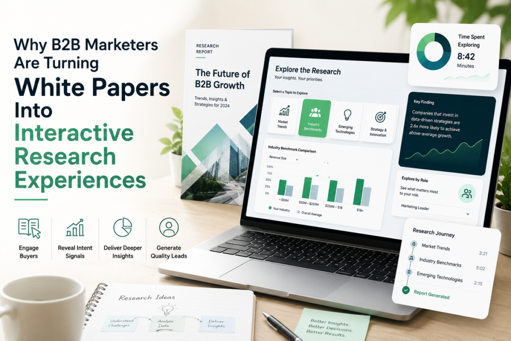Why B2B Marketers Are Turning Whitepapers Into Interactive Research Experiences