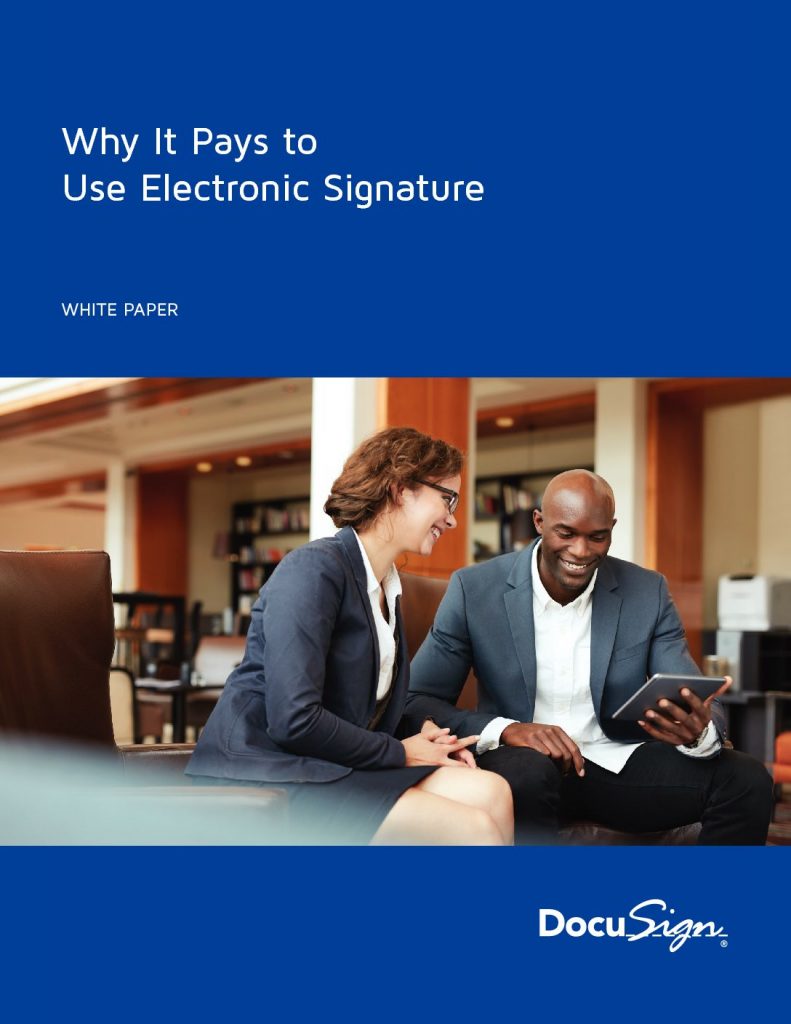 Why It Pays To Use Electronic Signature